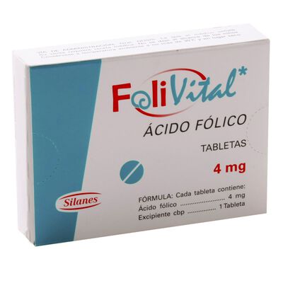 Folivital 4mg tabs 90