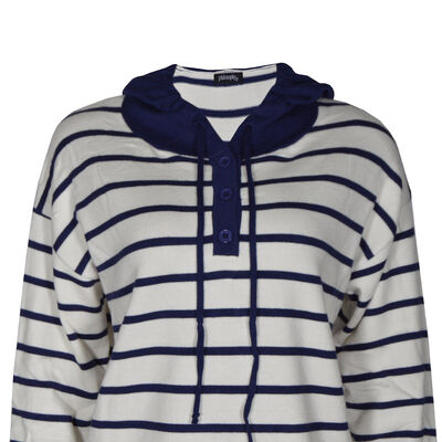 Suéter Estampado con Capucha Philosophy Talla Grande para Mujer