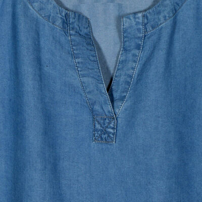 Blusa Lisa Philosophy Talla Mediana Color azul para Mujer