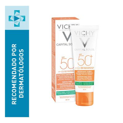Protector Solar  VICHY CAPITAL SOLEIL MATIFICANTE 3EN1 FPS 50+