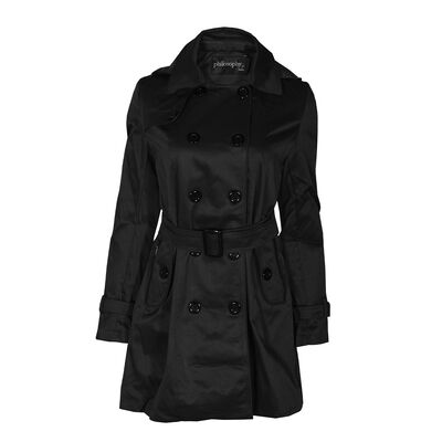 Gabardina con Solapa y Capucha Philosophy Talla Grande para Mujer