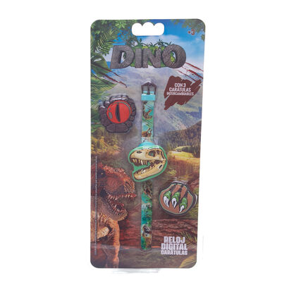 Reloj Digital con Caratulas Intercambiables Dinosaurios Switch