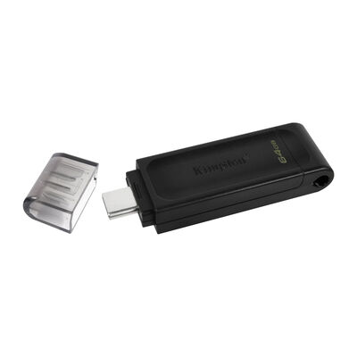 Memoria USB Kingston 64GB Tipo C Negra