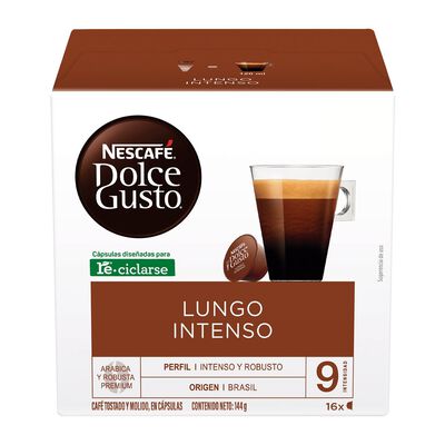 Cápsulas Lungo Intenso 16 piezas