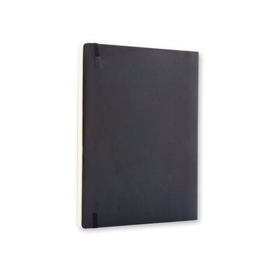 Libreta Cl&aacute;sica Extra Grande Negra Hoja Blanca Pasta Suave
