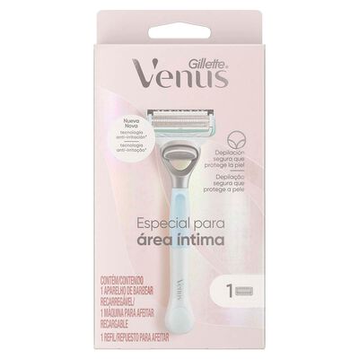 Gillette Venus Especial Para Área Íntima Maquina Para Afeitar Recargable 1 Unidad