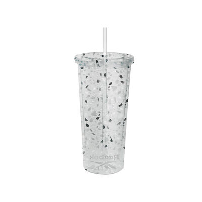 Vaso ABS Lifestyle con Popote 24 oz Negro Reebok