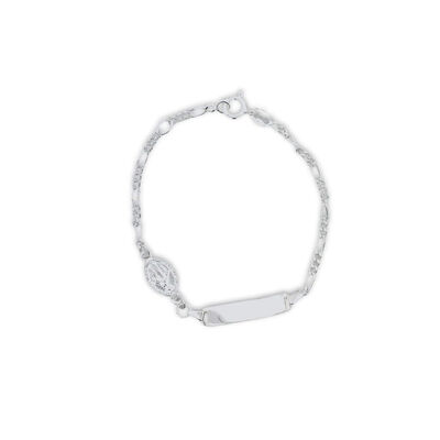 Esclava con Medalla de la Virgen Plata .925 Plata M&atilde;e