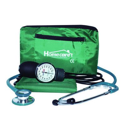 Kit Bauman&oacute;metro Verde con Estetoscopio Duplex