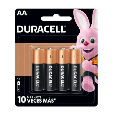 Pila Duracell Alcalina Aa con 4