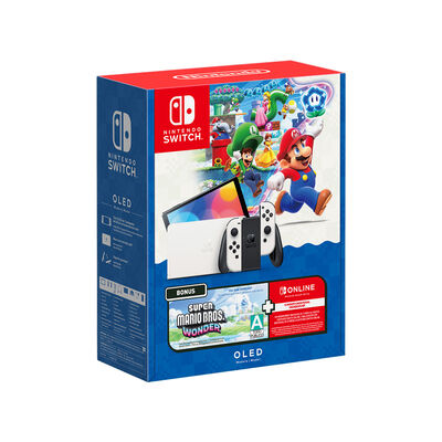 Consola Nintendo Switch Oled  + Super Mario Bros. Wonder + 12M NSO