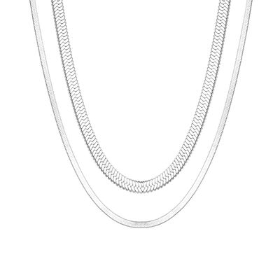 Collar Plateado Lee Cooper Dama
