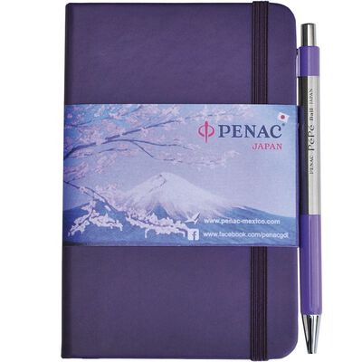 Kit bolígrafo Pepe + Libreta morado Penac