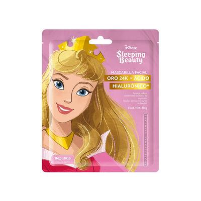 Mascarilla Individual Oro 24 K y Ácido Hialurónico Disney Aurora