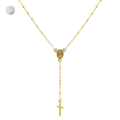 Collar Rosario delgado oro