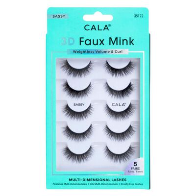 Pestañas Postizas 3D Faux Mink Sassy 5 pares