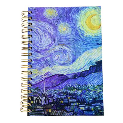 Libreta InkLove de puntos pasta dura tama&ntilde;o profesional dise&ntilde;o Van Gogh