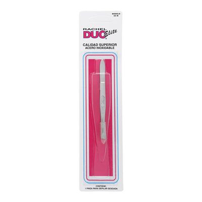 Pinza p/depilar sesgada delgada Rachel Duo 62-M