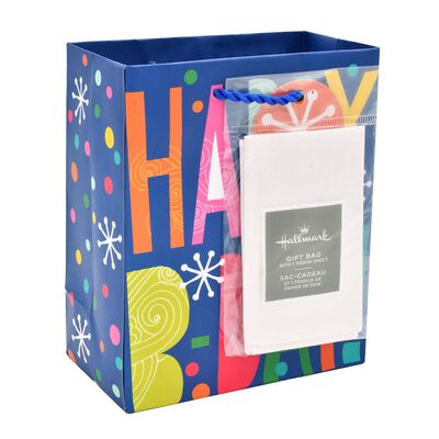 Bolsa para regalo Hallmark extra chica diseño feliz cumpleaños