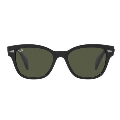 Lente Solar Ray-Ban Verde en Pl&aacute;stico Negro