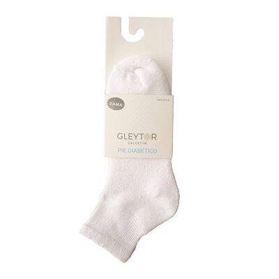 Tín Diabético blanco unitalla  Gleytor