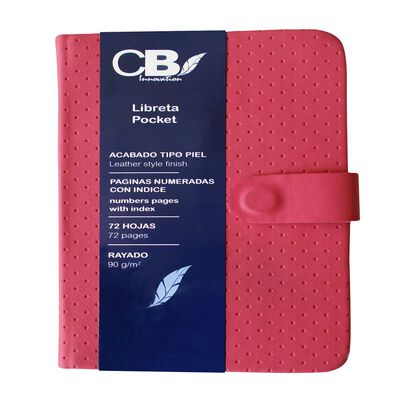 Libreta Esquela Curpiel Texturizado Puntos Colores CBI
