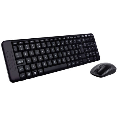Combo Logitech MK220  Inal&aacute;mbrico Negro