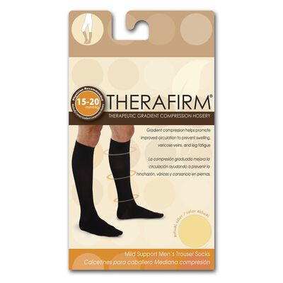 Calcetín Caballero Mediana Compresión Gde Beige