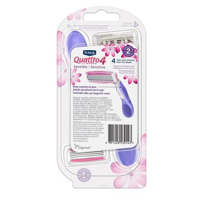 Rastrillos Schick Quattro You Sensitive  Desechable 2 Piezas Schick