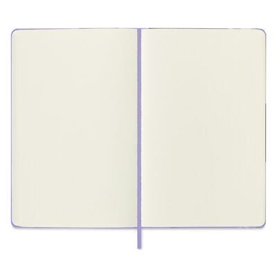 Cuaderno de Bocetos MOLESKINE Grande Lila con Hojas Blancas