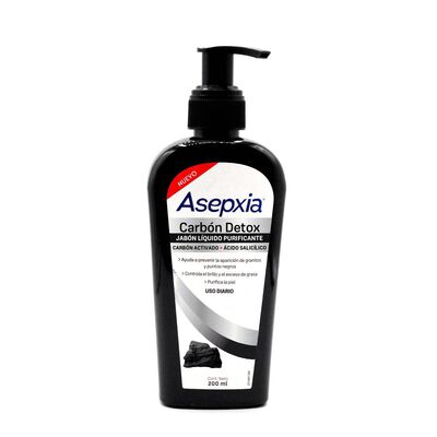 Asepxia Carbón Jabón Líquido 200 ml Global