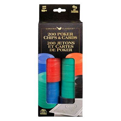 Set Poker 200 Fichas y Cartas Clásicos