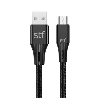 Cable STF micro USB carga rápida 1.8 m negro