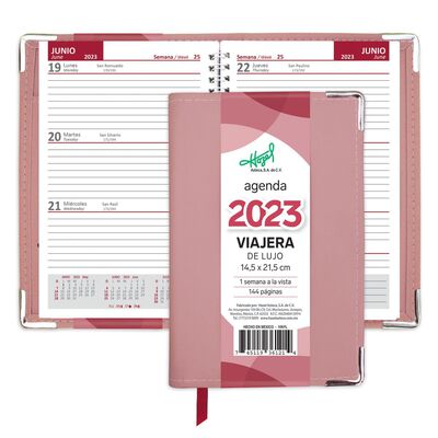 Agenda viajera OFI-PRO lujo rosa