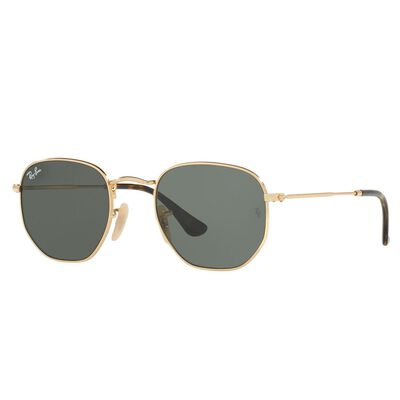 Lentes de Sol Hexagonal Ray Ban Dorado para Hombre