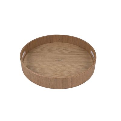 Home Nature Charola De Madera Redonda 30*5 Cm
