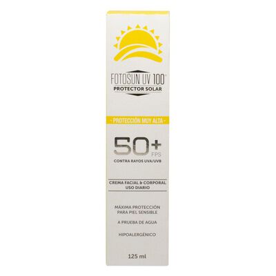 Fotosun UV 100 FPS 50+ Crema , tubo/125 ml sin aroma