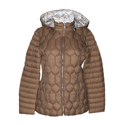 Chamarra Capitonada Reversible Philosophy Talla Mediana para Mujer