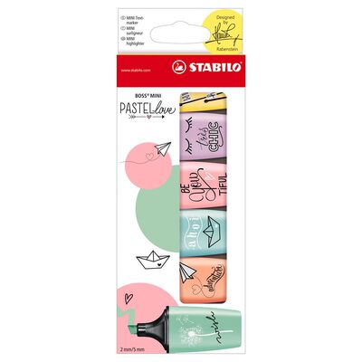 Marcatextos Stabilo mini Boss pastel