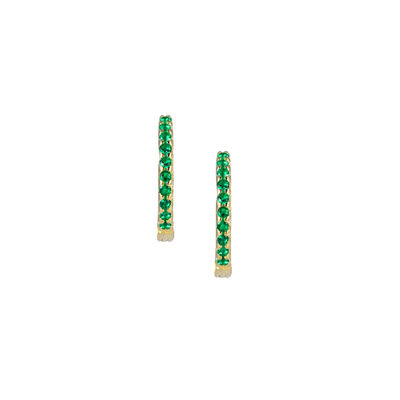 Aretes Verde Plata 925 Lullaby
