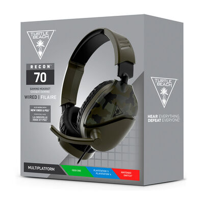 Audífonos Multiplataforma Recon 70 Green Camo Turtle Beach