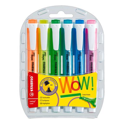 Marcatextos Stabilo swing cool colores neon