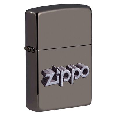 Encendedor Zippo Black Ice logo Zippo tipo 3D