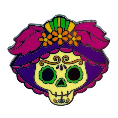 Pin metálico catrina