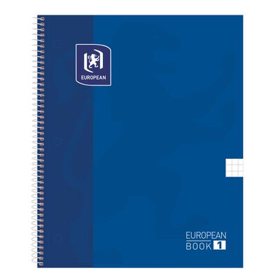 Cuaderno Espiral European Cuadro Grande Azul Marino Pelikan