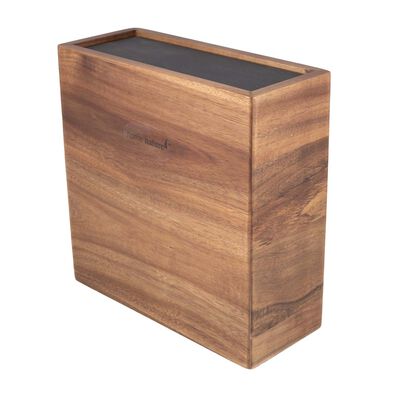 Home Nature Organizador de madera para cuchillos 22x9x22 cm