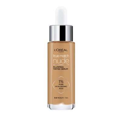 L'Or&eacute;al Paris Serum Rellenador Con Color, True Match, Tono 5-6 Medium Tan