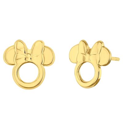 Broquel Contorno Minnie Troquelado Oro 14K Disney