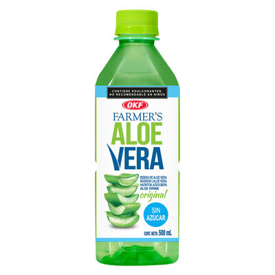 Bebida de Aloe Vera OKF Farmers Sin Azucar de 500ml