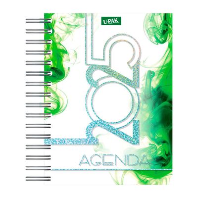 Agenda Deluxe 2025 con Espiral Dise&ntilde;o Deseos Multicolor Upak